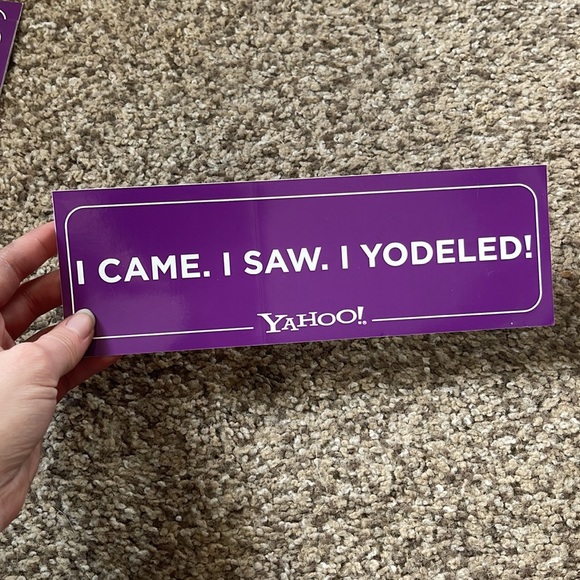I came. I saw. I yodeled! Yahoo! Bumper sticker - Picture 2 of 4
